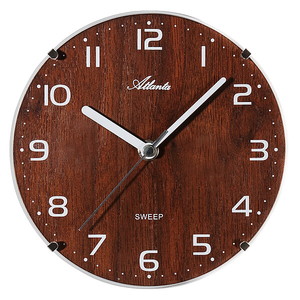 Wanduhr Quartz mit modernem Holzgehäuse von Paragon Uhren