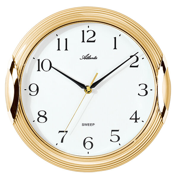 Wanduhr Quartz in Gold von Paragon Uhren
