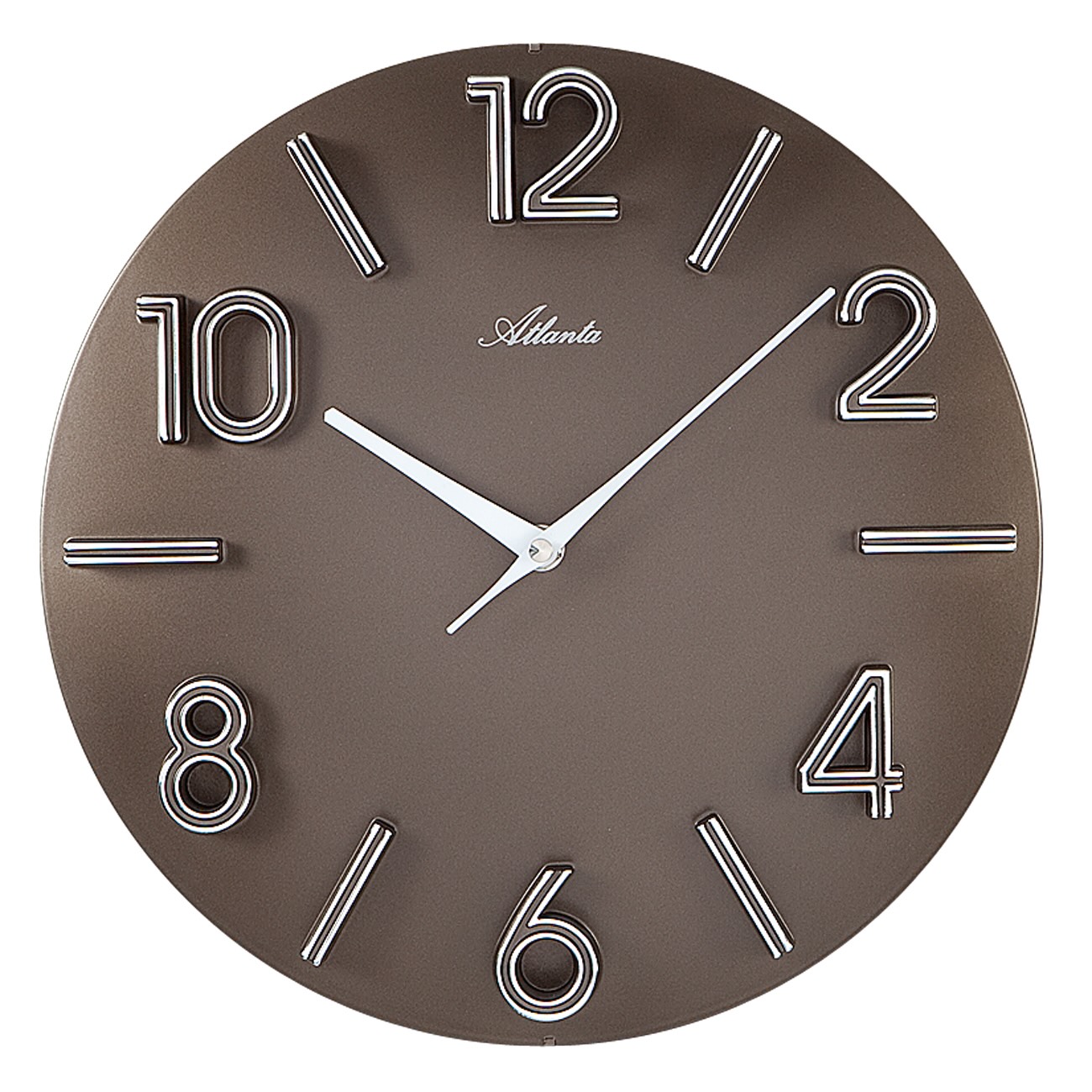Exclusive Designerwanduhr Quartz braun von Paragon Uhren